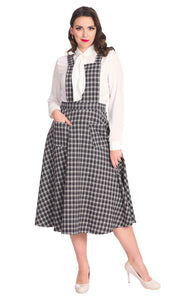 Holly Pinafore nederdel - blå tern
