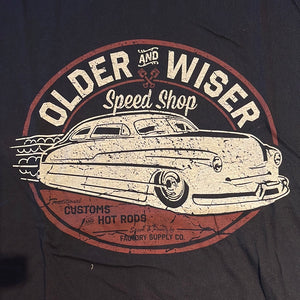 Older and Wiser speed shop - t-shirt sort