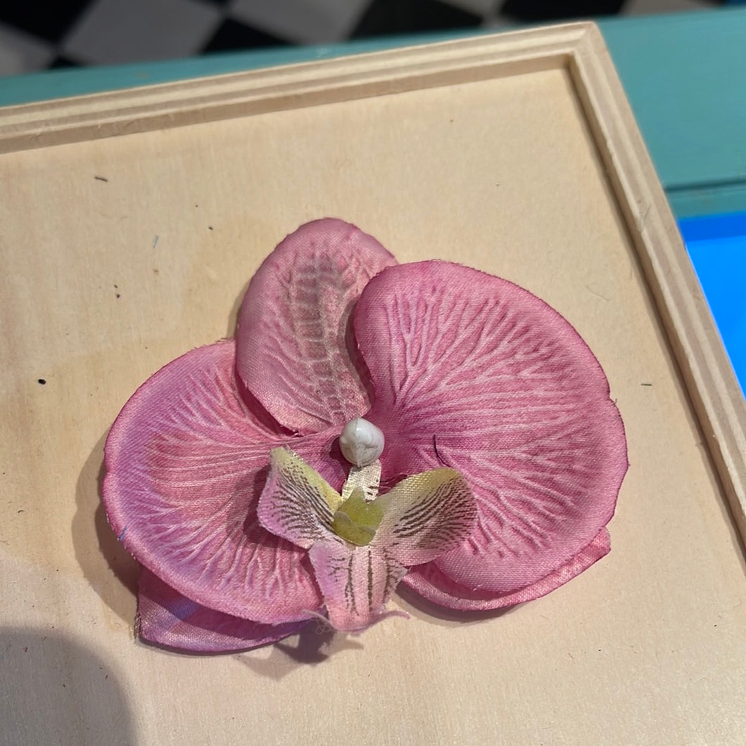 orchide Ø8 cm - lyserød/rosa