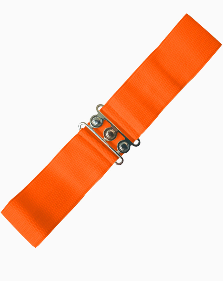Wide elastik bælte - orange