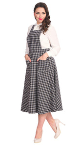 Holly Pinafore nederdel - blå tern