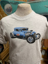 Indlæs billede til gallerivisning Blå Hot Rod - t-shirt
