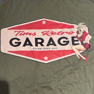 Tims retro garage - Bluse grøn