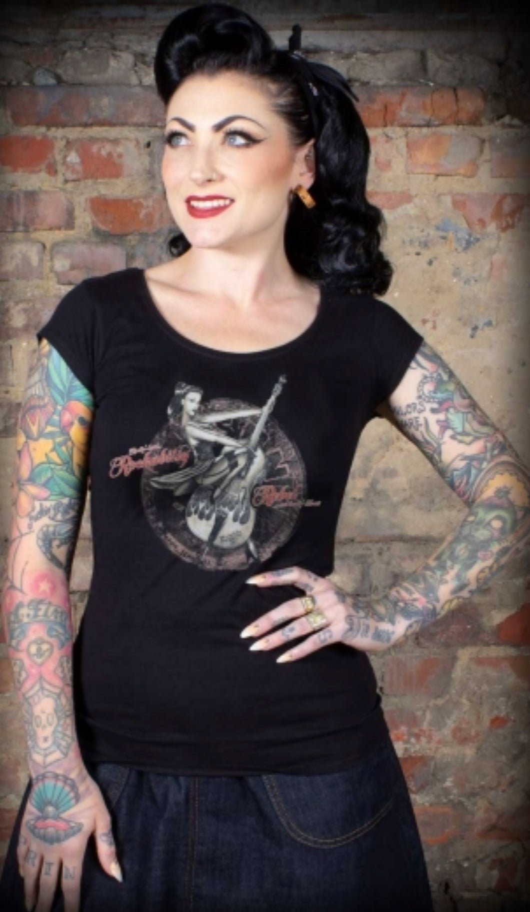 Rockabilly rebel t-shirt dame
